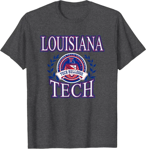 Vista 4 de Louisiana Tech Bulldogs Laurels Logo Officially Licensed T-Shirt