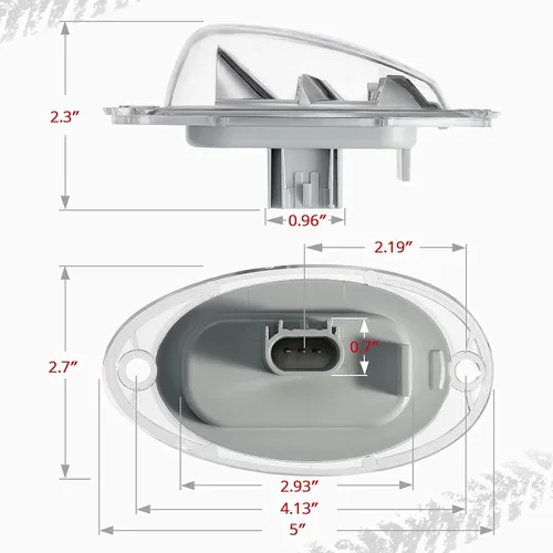 Vista 5 de Partsam Freightliner Cascadia - Luces LED de señal de giro LED ámbar 5-2835-SMD, lente transparente, repuesto para Freightliner Cascadia semi camión