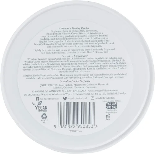 Vista 9 de Woods Of Windsor Polvo de lavanda con soplo para mujer, 3.5 onzas