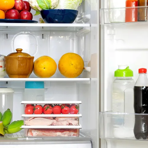 Vista 9 de Luxshiny Recipiente de almacenamiento de tocino para refrigerador, caja de almacenamiento hermética de carne con tapa, contenedor de alimentos