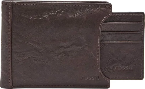 Fossil Men's Leather Bifold Sliding 2-in-1 with Removable Card Case Wallet