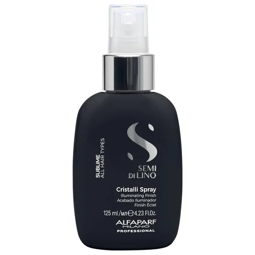 Alfaparf Milano Semi Di Lino Sublime Cristalli - Aerosol suavizante de acabado - Ligero - Proporciona brillo y protección - Calidad profesional de
