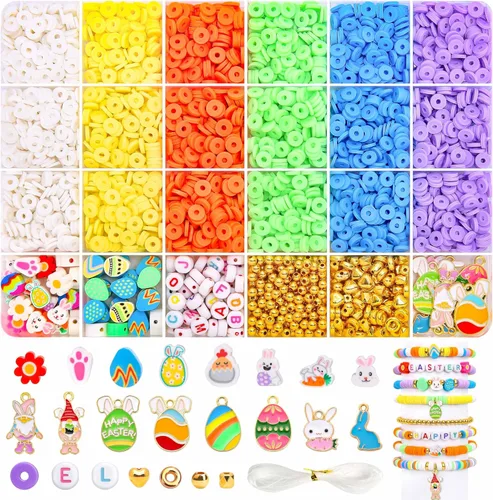 Vista 11 de 1440 piezas de cuentas redondas de acrílico mate de 6 mm de color caramelo, 24 colores surtidos de cuentas de chicle de plástico con agujero