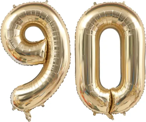 Vista 55 de Globos de oro claro de 40 pulgadas con el número 0, globos gigantes de helio de Mylar de aluminio de 0 pulgadas, globo digital grande para niñas