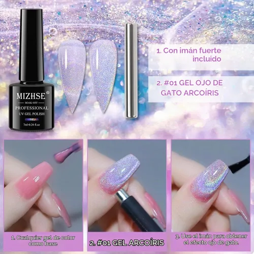 Vista 7 de MIZHSE Esmalte de uñas de secado rápido, esmalte de uñas blanco lechoso secado al aire rápido 2- Blanco lechoso