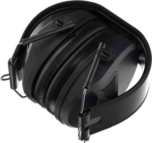 Vista 6 de Defender Safety Decitech E1 - Protección auditiva activa electrónica, disparo, rango, caza, orejeras tácticas, 24 NNR clasificado.