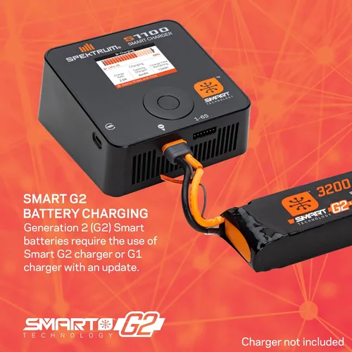 Vista 6 de Spektrum 11.1V 850mAh 3S 30C Smart G2 LiPo Batería: IC2, SPMX8503S30