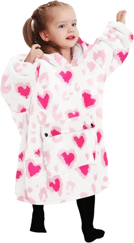 Vista 56 de Manta portátil de sherpa con capucha, para adultos, todos los patrones, de gran tamaño, sudadera con bolsillos