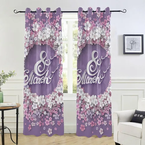 Vista 6 de Cortinas para dormitorio, sala de estar, 84 pulgadas de largo, cortina divisora de habitación, cortinas transparentes para sala de estar, opacas