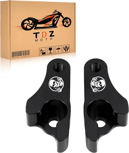 TDZ 2002-2025 Kit de Bloques de Enlace de Bajada de 2 Pulgadas Negro para Harley Touring Street Glide/Road King/Electra Glide/Road Glide/Ultra