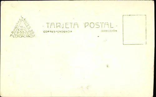 Vista 2 de Palacio de Bellas Artes Mexico City, Original Real Photo Postcard (RPPC)