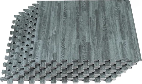 Vista 13 de Forest Floor 5/8 Inch Thick Printed Foam Tiles, Premium Wood Grain Interlocking Foam Floor Mats, Anti-Fatigue Flooring