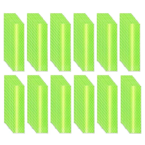 Vista 46 de Adhesivos reflectantes reflectantes de 1 pulgada de diámetro, reflector, impermeable, cinta adhesiva de advertencia de alta visibilidad