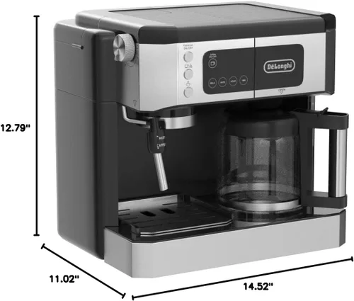 Vista 8 de De'Longhi Combinación de cafetera y máquina de café especial de todo en uno + Máquina de leche ajustable avanzada para Cappuccino & Latte +