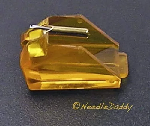 Vista 2 de Aguja giratoria STYLUS se adapta a Technics EPC-P53 EPCP53 P-22 P22 P-23 718 AMBER