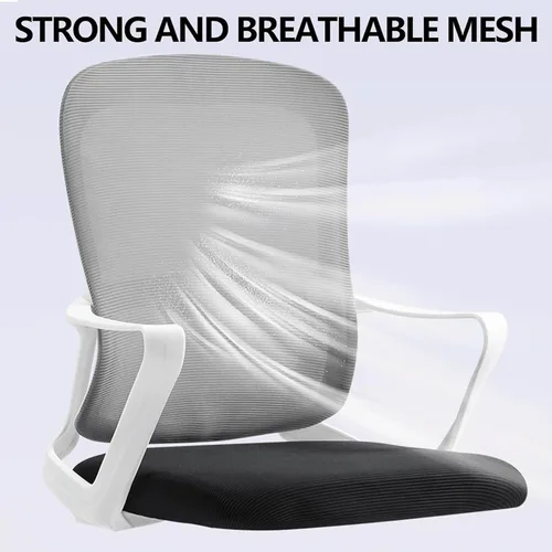 Vista 3 de Ergonomic Computer Desk Office Chair with Latex Cushion and Backrest - Comfortable Adjustable Gaming Chair for Work, Study and Relaxation in