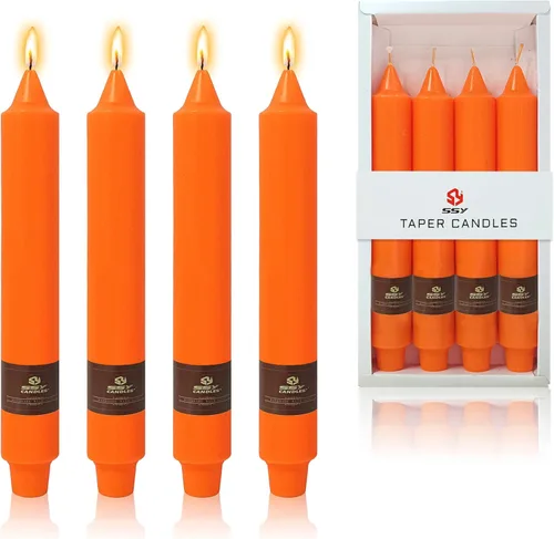 Vista 86 de Velas de hechizo blanco de 5 pulgadas, velas cortas cónicas de vigilia, velas de campanilla, 4 unidades para oración y meditación de fe religiosa