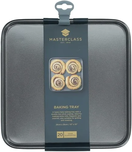 Vista 2 de Master Class Bandeja cuadrada antiadherente para hornear de 10.2 in/10 Ideal para hacer rollos suizos, flapjacks, pasteles, asar o asar