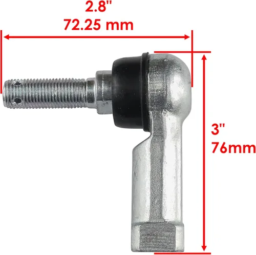 Vista 3 de Caltric 2 barras de acoplamiento y extremo de barra de acoplamiento compatibles con Can-am Outlander 570/Outlander Max 570 4X4 2016 2017 2018 2019