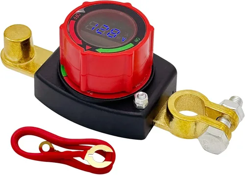 Vista 10 de Ampper Interruptor de Desconexión de Batería de Poste Lateral 12V - 48V, Interruptor de Batería Marina Desconectar Corte de Energía para Automóvil