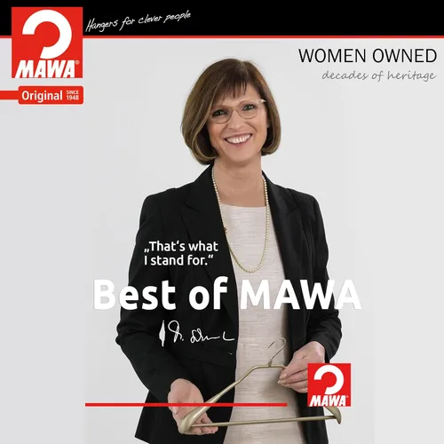 Vista 7 de Mawa by Reston Lloyd Euro Narrow - Juego de 10 perchas para ropa, color blanco