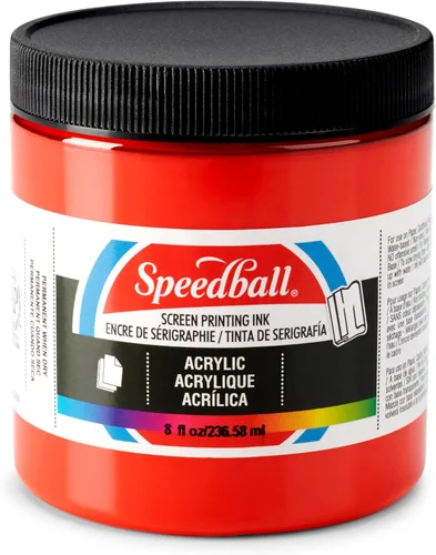 Vista 29 de Speedball Tinta acrílica para serigrafía, 8 oz, negra para impresiones en papel, fabricada en EE. UU