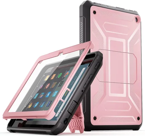 Vista 11 de Funda para tablet Fire HD 8 y HD 8 Plus (solo 12ª generación, 2024/2022) - DJ&RPPQ [ligera] funda resistente de cuerpo completo con protector