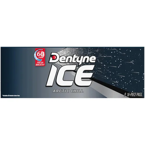 Vista 13 de Dentyne Ice Arctic Chill - Goma de mascar sin azúcar, 9 paquetes de 16 piezas (144 piezas en total)