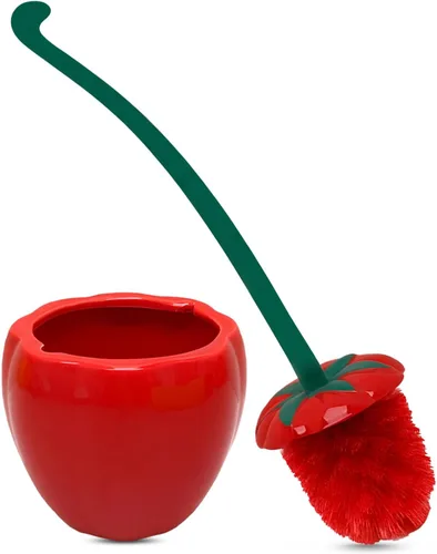 Vista 10 de Cepillo Profundo y Robusto para Inodoro con Soporte - Cepillo de Cuenco de Manzana - Limpieza Duradera - Limpiadores de Inodoro - Artículos