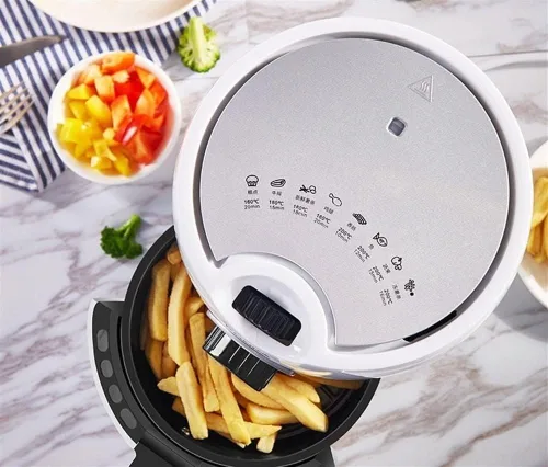 Vista 6 de Horno freidora de aire, freidora de aire, cocina saludable, horno de convección, freidora eléctrica de aire caliente sin aceite, apagado automático