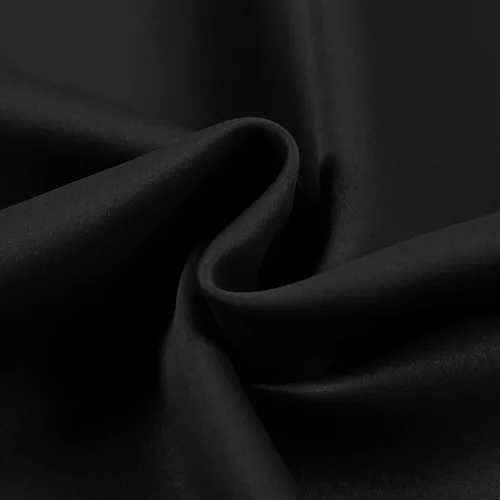 Vista 6 de MUMFAS Cortina pequeña de 36 pulgadas, 2 paneles de cortinas opacas para cocina, ventana corta, cafetería, juego de cortinas con bolsillo para Negro