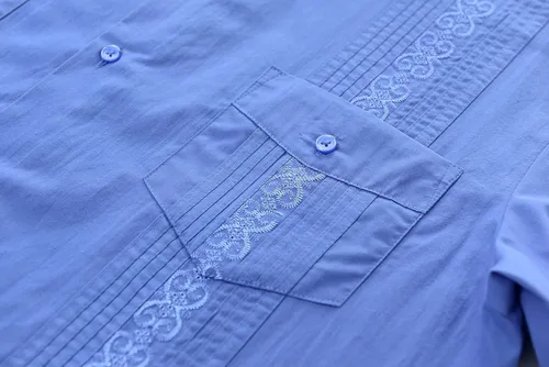 Vista 3 de MAXJON Guayabera - Camisas cubanas de manga corta para hombre