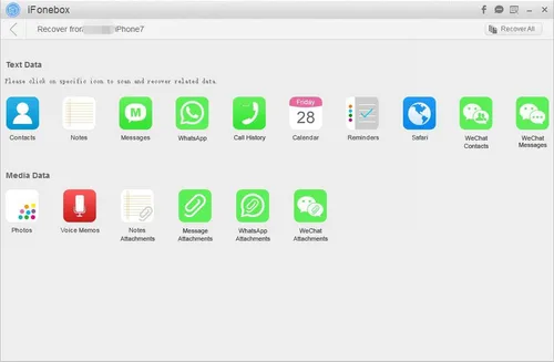 Vista 4 de iFonebox for Windows – Recover lost iPhone, iPad or iPod Touch Data [Download]