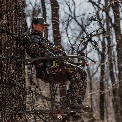 Vista 6 de Summit Treestands Goliath SD asiento para trepar árboles, color roble musgo
