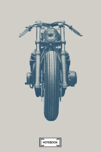 Blaster Cafe Racer light Notebook Journal, 6x9 120 Pages, Lined College Ruled Paper, Diary, Planner, Matte Finish Cover