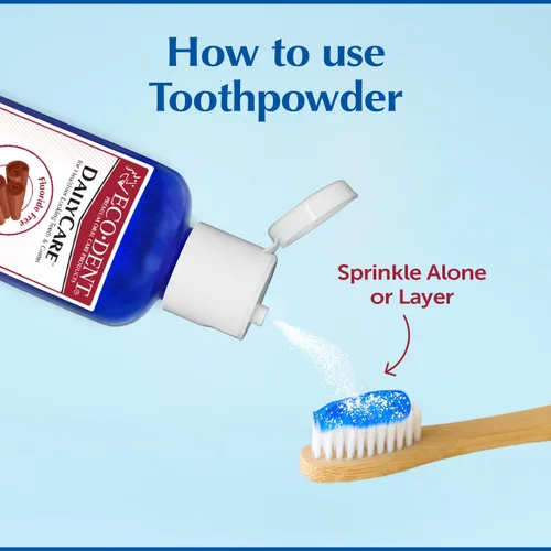 Vista 4 de Eco-Dent DailyCare - Polvo de dientes de bicarbonato de sodio, canela - Polvo de pasta de dientes sin flúor, polvo de dientes sin SLS