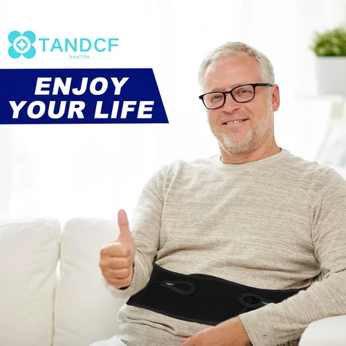 Vista 7 de Soporte de espalda para aliviar el dolor de espalda baja con sistema de polea, cinturón de soporte lumbar para hombres y mujeres con sistema