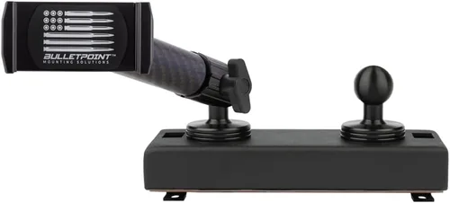 Soporte de teléfono Bulletpoint para salpicadero RAM Truck Compatible (2019+ 1500, 2500, 3500 y TRX) con montaje de bola de 20mm - Compatible con
