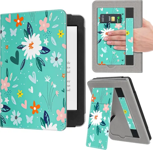 VORI Funda con soporte para Kindle Paperwhite (11 generación-2021) y Kindle Paperwhite Signature Edition, funda protectora inteligente de piel