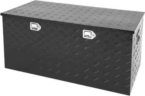 Vista 19 de Caja de Herramientas para Cama de Camión de 63 Pulgadas, Resistente, Pick up con Banda de Rodadura de 5 Barras, Caja de Almacenamiento, Cajas
