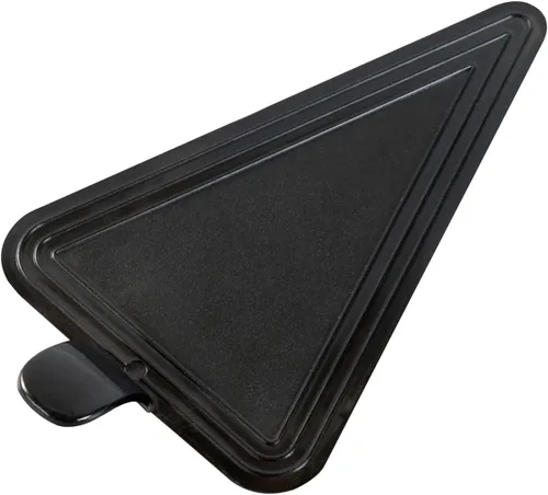 Vista 18 de Restaurantware Tablas para pasteles de 4.5 x 3 pulgadas, 100 bandejas triangulares de postre, ligeras con asa, tableros de repostería de plástico