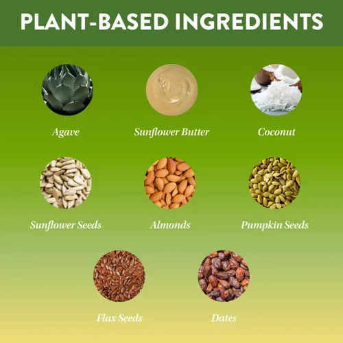 Vista 5 de Protein Puck - Barras de proteína a base de plantas, caja de 16 piezas Vegano, sin gluten, sin OMG 4 recetas disponibles