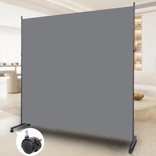Vista 12 de Divisor de habitación de 6 pies de pantallas plegables de privacidad, 3 paneles divisores de habitación con diseño independiente, divisor de pared