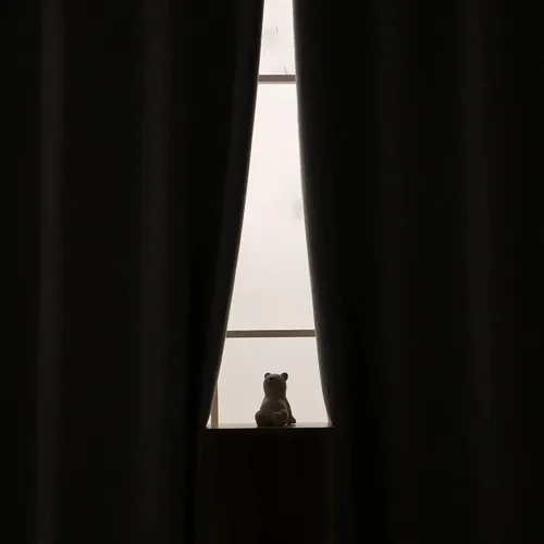 Vista 3 de INLINAS Cortinas opacas con textura anudada de lino sintético, 100% bloqueo de luz, reducción de ruido, ojales de tela de triple capa para Beige