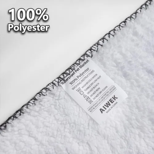 Vista 5 de Manta impermeable para perro, patrón de impresión súper suave, cálida y esponjosa, protector de cara para sofá, coche y cama, manta para mascotas a