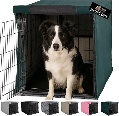 Vista 12 de GORILLA GRIP Fundas para jaulas para perros compatibles con jaulas de perro de Yaxa Basics, todos los lados abiertos, cubierta de privacidad