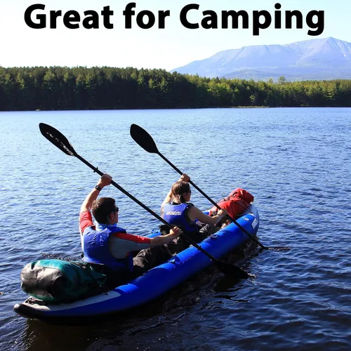 Vista 3 de Sea Eagle 420X Explorer - Kayak inflable - pesca, excursión, camping, exploración y riego blanco, auto-fianza, skeg extraíble, piso de punto de caída