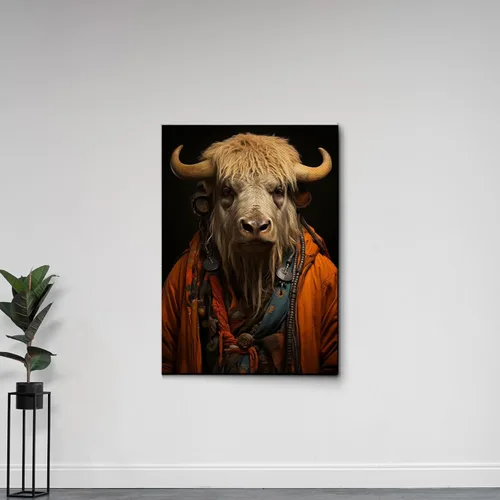 printable wall art, aesthetic room decor, fireplace mantel art, nursery wall decor, yak printing art, yak