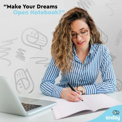 Vista 6 de Enday Cuadernos de composición con rayas universitarias, cuaderno de composición de tapa dura, libros de composición rayados de alta calidad