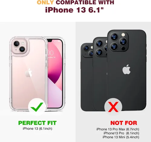 Vista 507 de DIACLARA - Funda transparente compatible con iPhone XR 6.1 pulgadas 2018